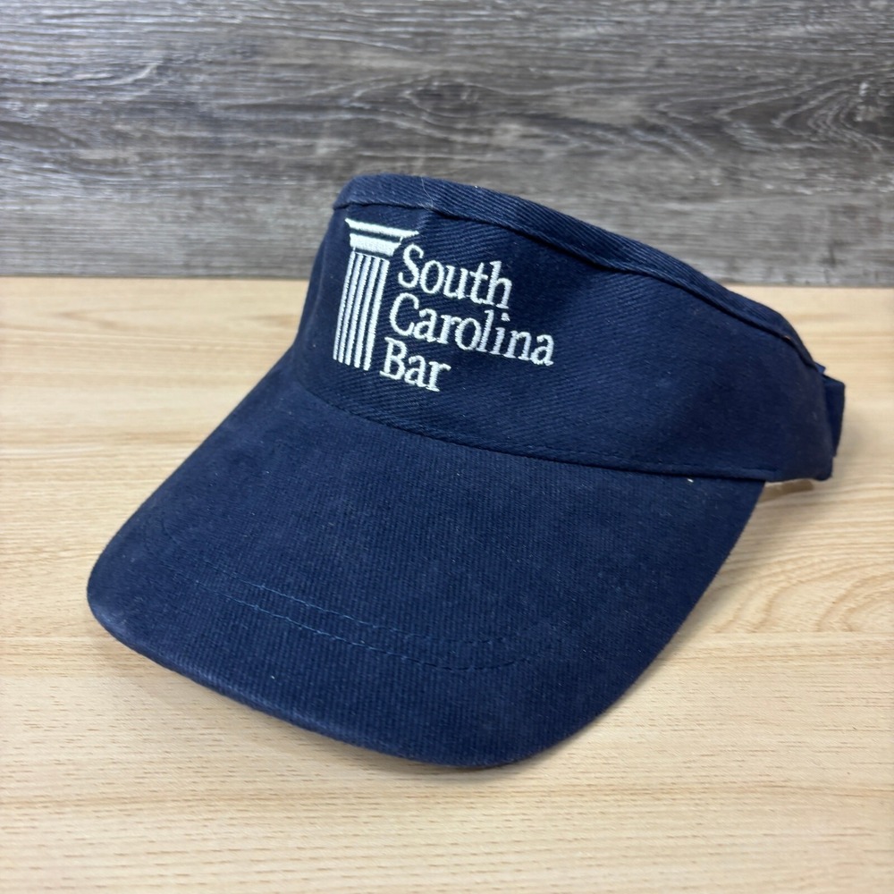 South Carolina‎ Bar Hat Cap Visor Mens Blue Adjustable